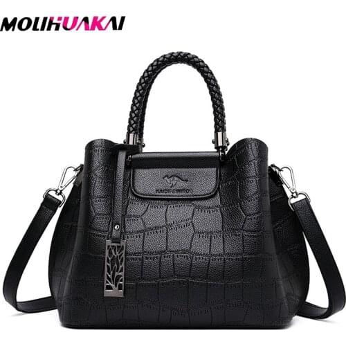 Molihuakai Large Capacity Luxury PU Purses And Handbags Women Bags Designer Female Leather Shoulder Crossbody Bags For Women
