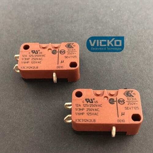 [YK] BURGESS X3C312K2LB micro switch current 12A 125/250VAC 250VAC 125VAC 250V 10A 5E4T125 switch