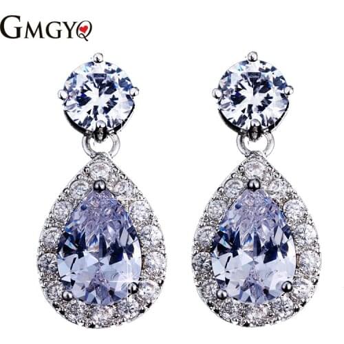 GMGYQ Fashion Earing For Women 2018 Water Drop Ontwerp Topkwaliteit Stud Earring voor Vrouwen Simple Minimalist Jewelry Friends
