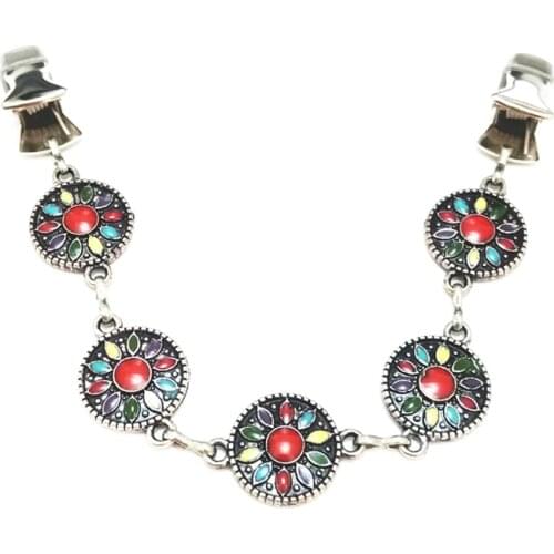 Vintage Sunflower Clothing Cloak Dress Clips Women Wedding Sweater Cardigan Clip Flexible Button Buckle