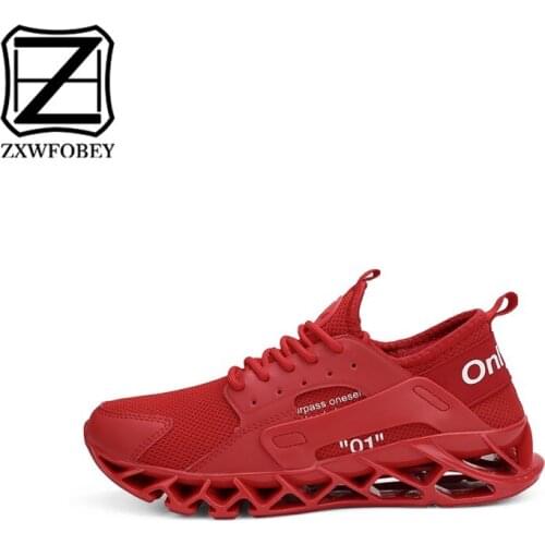 ZXWFOBEY Men 2019 Air hotsell Summer Sneakers Casual Running Trainers Mesh Breathable Lightweight Shoes Classic FlyknitShoes