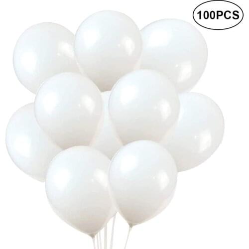 10/30/45/100pcs Balloons Latex Balloons Kids Toys Festival White Ballons Party Supplies Home Decoration with Rope Helium Tank
