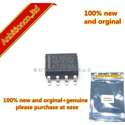 10pcs 100% new and orginal TL052CDR TL052C SOP8 ENHANCED-JFET LOW-OFFSET OPERATIONAL AMPLIFIERSin stock