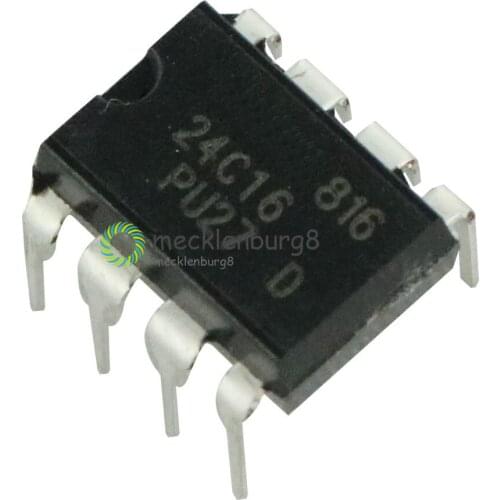 10pcs/lot New 24C16 AT24C16 24C16N AT24C16AN memory IC DIP-8 NEW