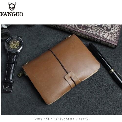 192 Page Diary Journal Genuine Leather Cover Notebooks Handmade Sketchbook Planner For Travel School Business