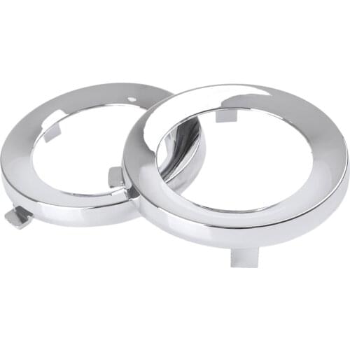 2PCS Chrome Car Driving Fog Light Lamp Cover Trim Ring 57731SC000 For Subaru Forester 2009 2010 2011 2012 2013
