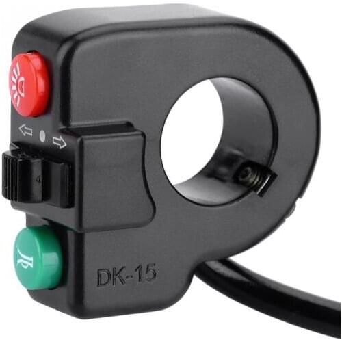 3 in 1 Light Horn Turn Switch Button Electric Bicycle Head Light Bell Switch for Mountain Bike E-Bike Electric Scooter