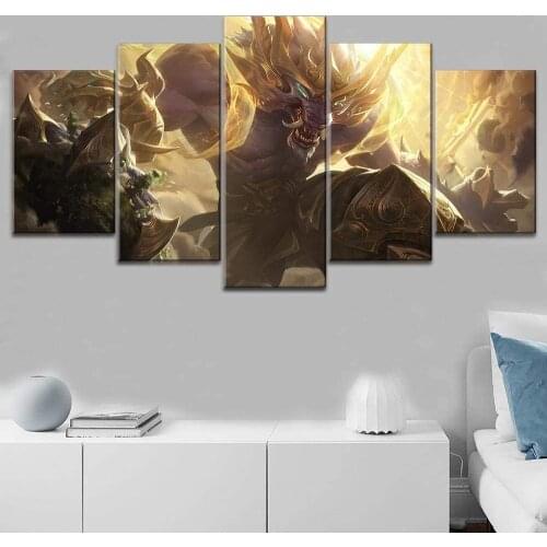 5 Piece Wall Art Canvas Game Posters Character Pictures And Prints Home Decor Modern Living Room & Bedroom Decoration Paintings