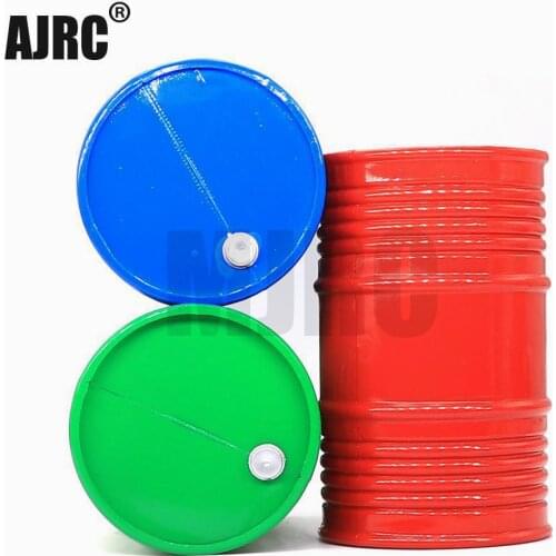 AJRC Simulation Plastic Oil Drum For 1/10 RC Crawler Car Traxxas TRX-4 Bronco TRX-6 G63 D90 D110 Axial Scx10 90046 Decoration