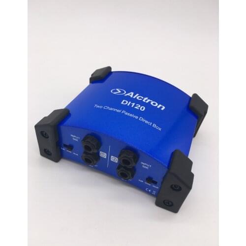 Alctron DI120 two-channel passive direct box DI box for keyboardist,electric guitarist,bassist recording & stage performance