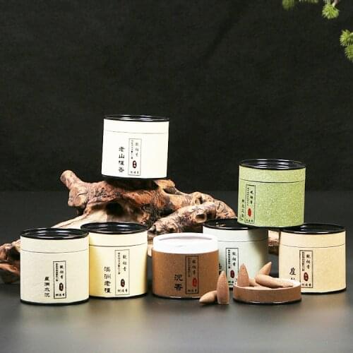 Thuja Backflow Incense Cones In Gift Box 35pcs/lot Sandalwood Bulk Living Room Aromatic Oversized Cone Incense