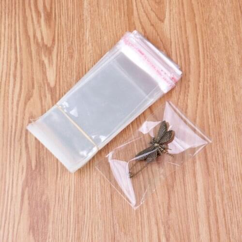 Free Shipping 200pcs/lot OPP Self Adhesive Plastic Bag CLEAR Jewelry Packaging 5cmx8cm