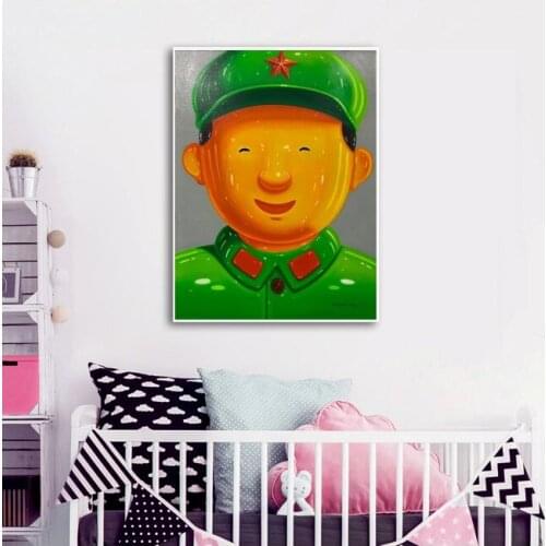 Free shipping Sheng Jingdong Artworks Hand Painted On Canvas POP ART Oil Painting on Canvas For Kids Room