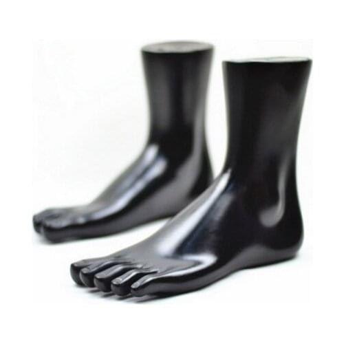 Free Shipping High Quality Male Mannequin Foot For Socks Black Mannequin Model Top Level
