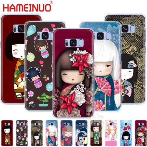 HAMEINUO kawaii Japanese Kokeshi Doll cell phone case cover for Samsung Galaxy S9 S7 edge PLUS S8 S6 S5 S4 S3 MINI