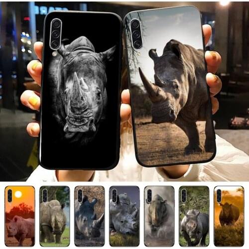 Rhinoceros World Rhino Day Phone Case For Samsung galaxy A S note 10 7 8 9 20 30 31 40 50 51 70 71 21 s ultra plus