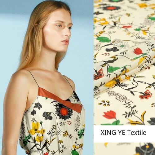 Pure Mulberry Silk Double Joe Fabric Dress Womens Clothing DIY Tops Shirts Sewing Material by the Meter Alibaba Home Textile