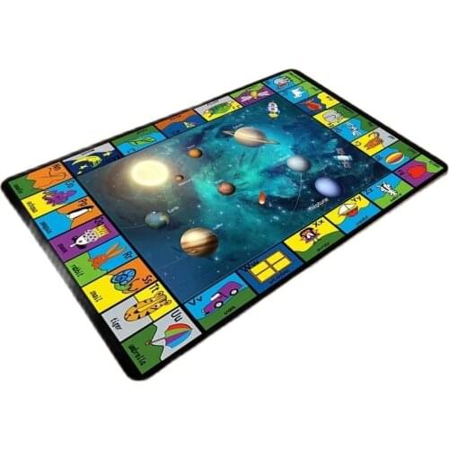 Childrens Bedroom Girls Rug Cartoon Puzzle Early Education Crawling Floor Mat Rugs For Bedroom Modern Design Non-Slip Carpet