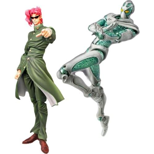 Original Anime Medicos JoJos Bizarre Adventure Kakyoin Noriaki Hierophant Green Action Figure Collectible Model Toys