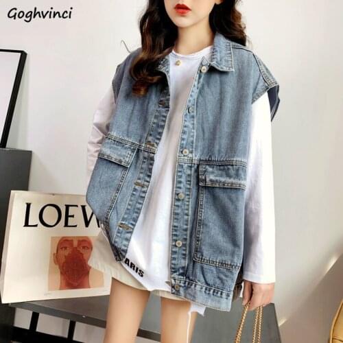 Женские джинсовые жилеты Goghvinci China At AliExpress