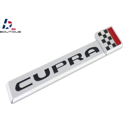 Auto Chrome CUPRA Raceflag for Leon 5F Ibiza 6J Emblem Badge Sticker