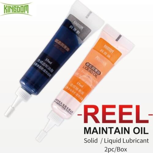 Kingdom Fishing Reel Maintenance Oil 2pcs Bearing Lubricant Oil Gear Protective Grease Fishing Tool Spinning Reel Maintenance