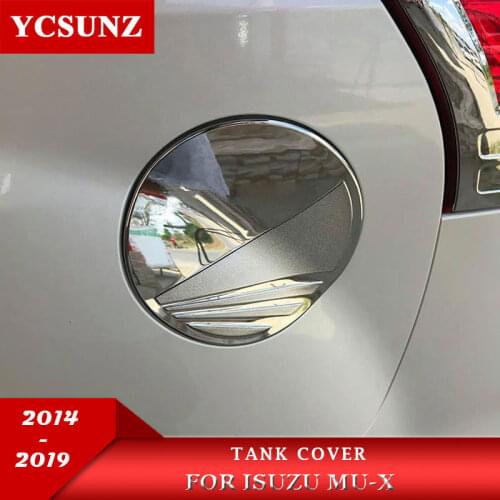 Gas tank cover For Isuzu mu-x 2014 2015 2016 2017 2018 2019 2020 ABS chrome