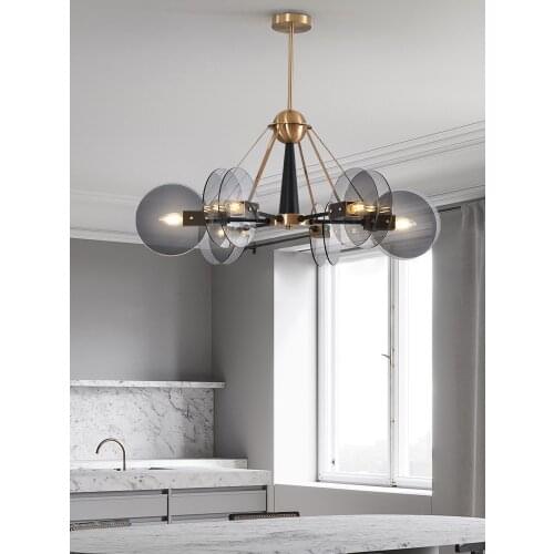 Postmodern Simple Atmosphere Chandelier Creative Living Room Dining Room Bedroom Study Model Room Light Luxury Chandelier
