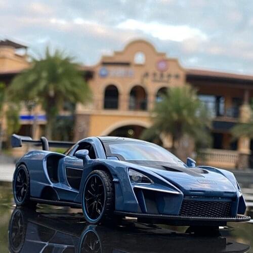 1/32 Ossena Sports Car Alloy Car Model Sound and Light Pull Back Die-casting Toy Model Simulation Toy Collection Car Model