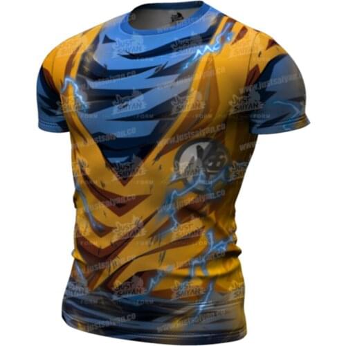 Fashion Summer Men 3d Compression shirt Streetwear Hip Hop Running Sport Gym Mens Clothing T Shirt Men Tops & Tee