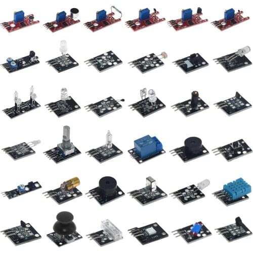 37 In 1 Sensor Kits 37 Sensor Ultimate For Arduino Raspberry Pi Beginner Learning Sensor Module Suit Ultimate MCU Education User