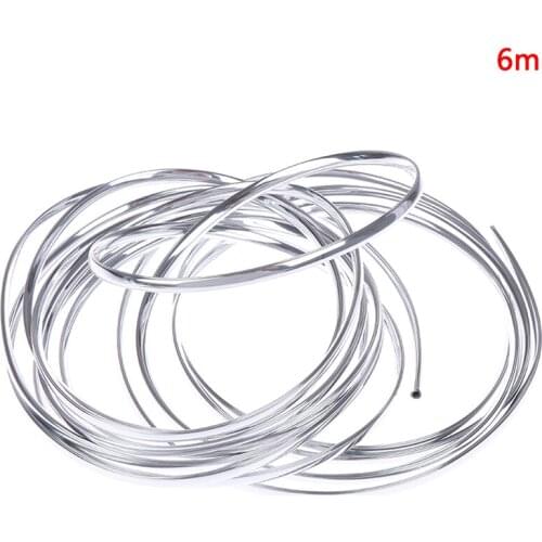 1 Roll 6M Door Edge Moulding Trim Strip Scratch Guard Protector Car Chrome Car Door Moulding Strip Chrome Car Body