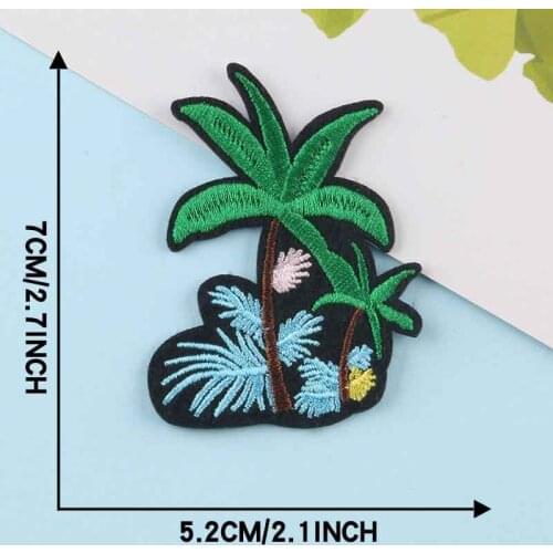 Leaf Bird Hummingbird Iron On Full Embroidered Clothes Patches For Clothing Stickers Garment Wholesale