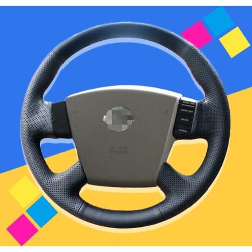 Auto Braid On The Steering Wheel Cover for Nissan Teana 2003-2008 Old Teana Renault Samsung SM5 DIY Car Braiding Car-styling