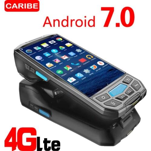 Caribe PL-50L Mobile Computer Android PDA Wifi 2D Bluetooth Barcode Scanner and GPS Printer UHF RFID NFC POS Printer