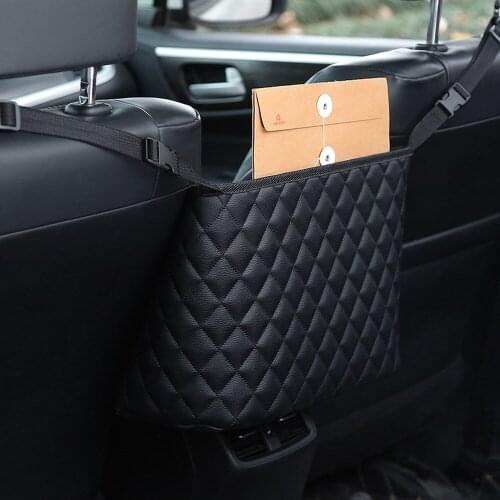 Car Storage Bag Car Rear Seat Back Hanging Nets Pocket Trunk Bag Set Organizer Auto Stowing Tidying Interior Accessories Decor
