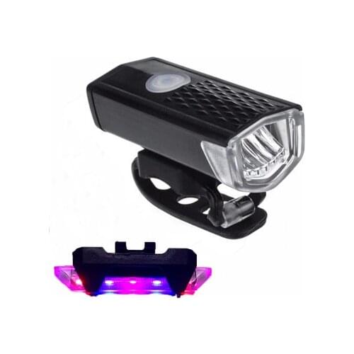 LED Bicycle Light Set USB Recharging MTB Bike Tail Light Headlight Highlight Safety Cycling Lamp FlashLight Bike Accessories