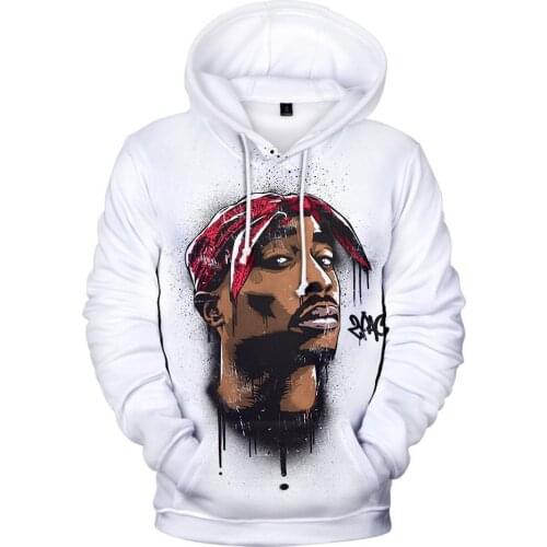 Gangsta Rap 2Pac Hoodies Mens Hoodie Sweatshirt Hooded Men/Women Gangsta 2Pac Tupac Amaru Shakur Hoody Polluvers Cap Tracksuits
