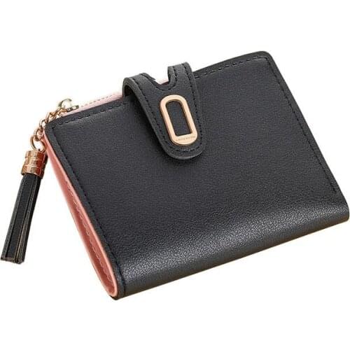 Lady Wallets Purses Hasp Women Coin Purse Notecase Pocket Short Wallet Cards ID Holder Female Moneybags Poucht Tassels Mini Bags