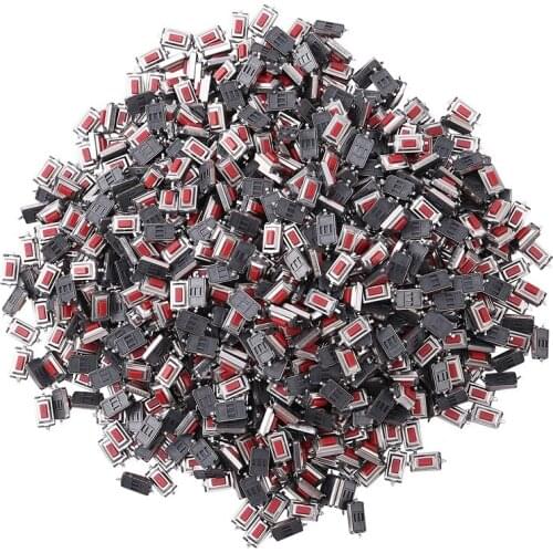 1000Pcs 3X6X2.5mm 3X6X2.5H SMD Red Button Switch Key Switch Tact Switch