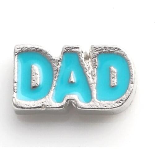 20Pcs/lot Dad Floating Charms Hand-made DIY for Glass Lockets