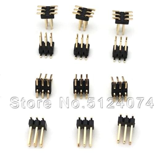 20pcs/lot SMT Double row needle 2*3P male seat spacing 1.27mm DIP 6pin Patch straight needle male Header connector