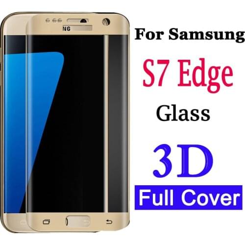 3D Curved Screen Protector For Samsung Galaxy S7 Edge Tempered Glass For Galaxy S 7 7edge Protective Glas On Glaxy S7edge Film