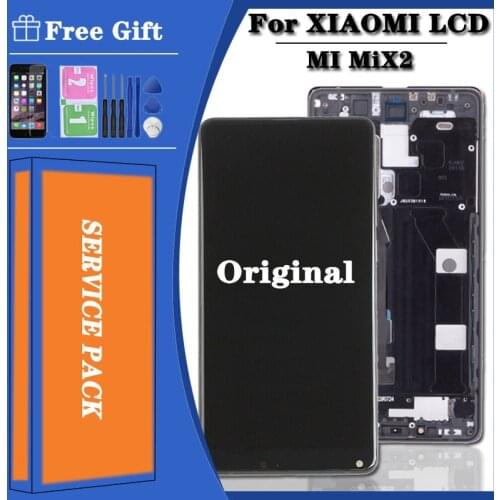 Original Mix 2 For Xiaomi Mi Mix 2 mix2 Lcd Screen Display+Touch Panel Digitizer Frame For Xiaomi Mi Mix Evo ROM-6GB lcd