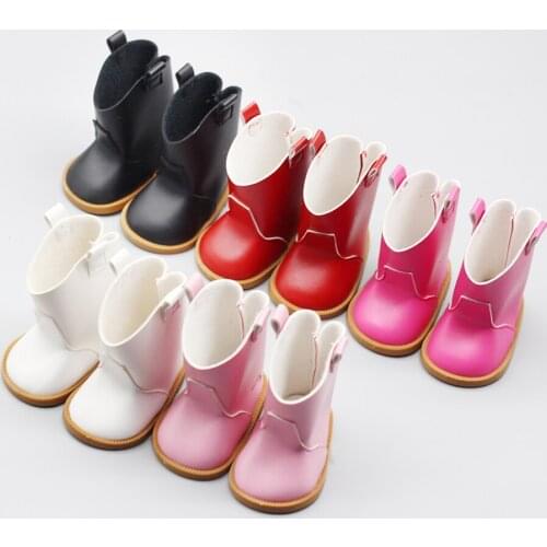 5Colors 1Pair Doll Boots for 18-Inch Girl Dolls and 43cm Baby Dolls Shoes Toys Dolls & Accessories Best Gift for Kids