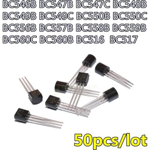 100pcs/lot BC549C BC549 549C TO-92 Low Noise Transistors NPN Silicon
