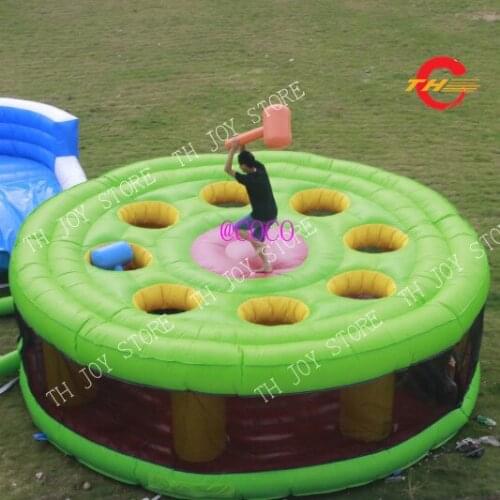 Free air ship to door, popular inflatable game inflatable Human whack-a-mole game, big inflatable whack a mole carnival game