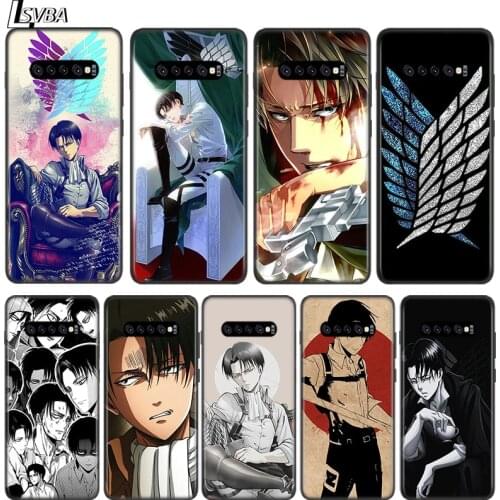 Attack on Titan Levi·Ackerman For Samsung S21 S20 FE S10e S10 S9 S8 S7 S6 Ultra Plus Lite Edge Silicone Black Soft Phone Case