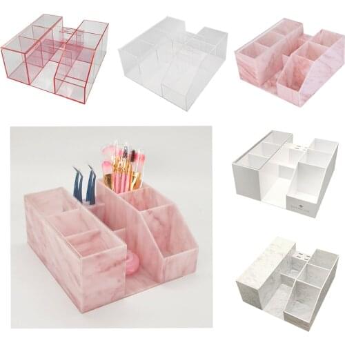 Tweezers Holder Storage Box Eyelash Txtension Tool Eyelashes Tweezer Case Cosmetic Tool Storage Box Makeup Brush Organizer