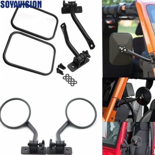 For Jeep Wrangler TJ JK 1997-17 Mirror Relocation Pair Side View Mirrors For Jeep Wrangler JK TJ Unlimited Accessories